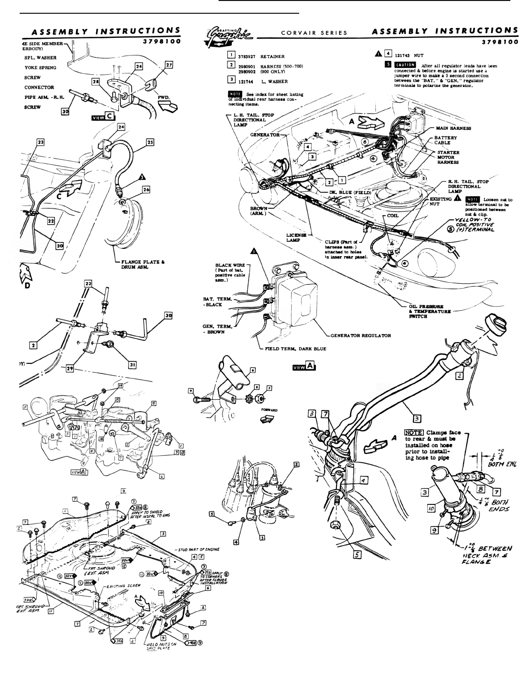 Clark's Corvair Parts, Inc. - Corvair Parts Catalog - 12,000 parts pg